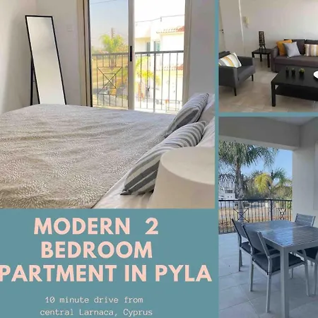 Modern 2 Bed Flat Near Pyla Larnaca Beach Nearby Appartamento *